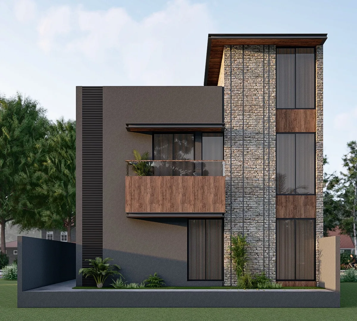Back elevation residential design