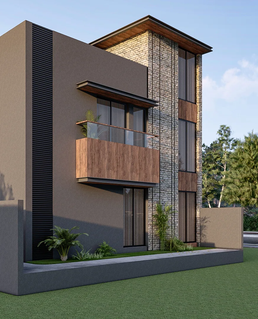 Vertical stone elevation