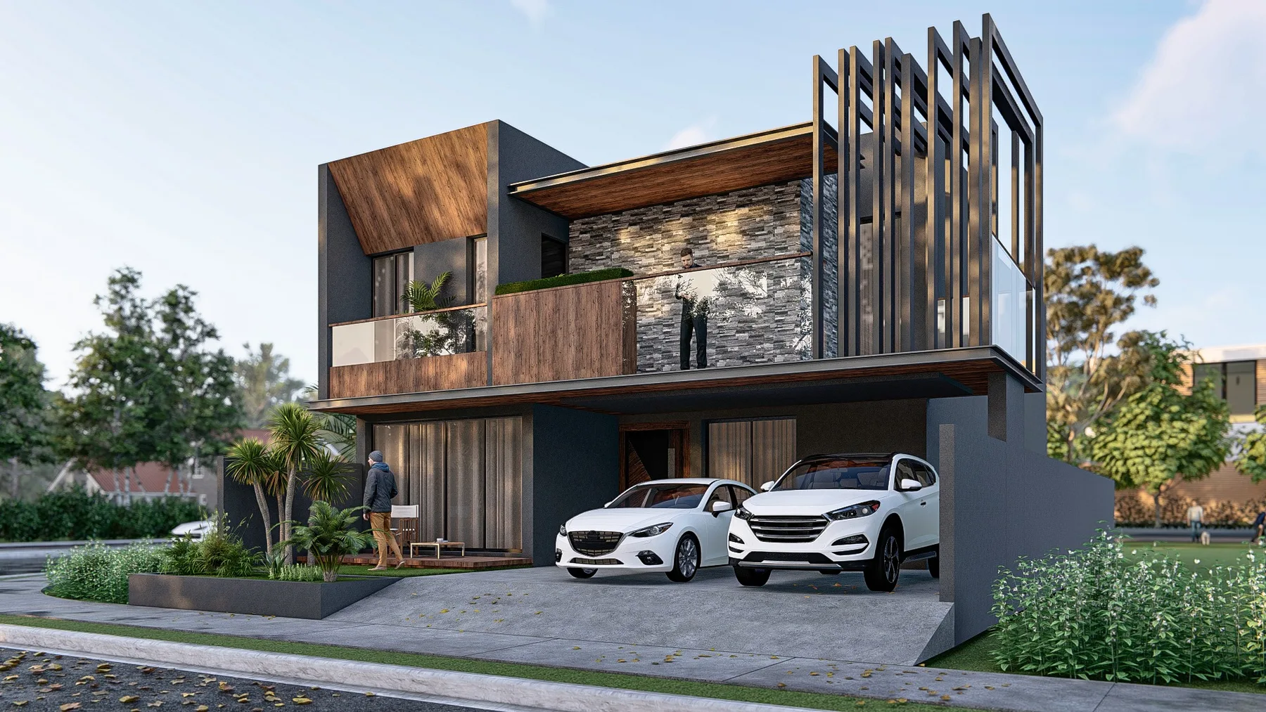 Modern residential house